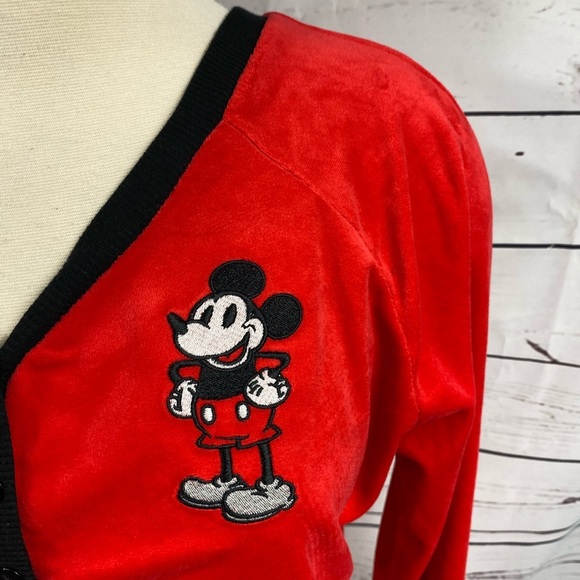 Disney Red Mickey Mouse PJ Top - Picture 3 of 10
